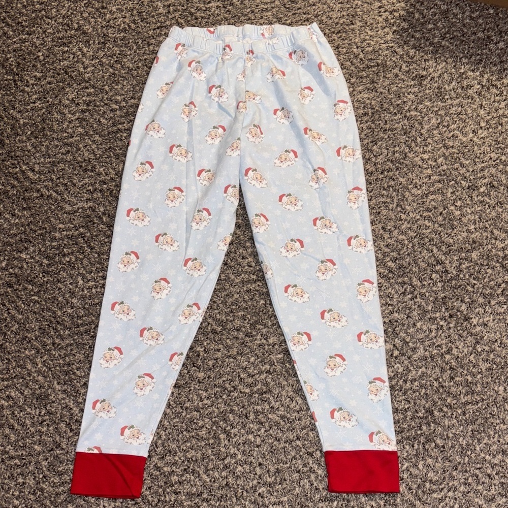 Smockingbird Santa Print Pajama Set Size Large